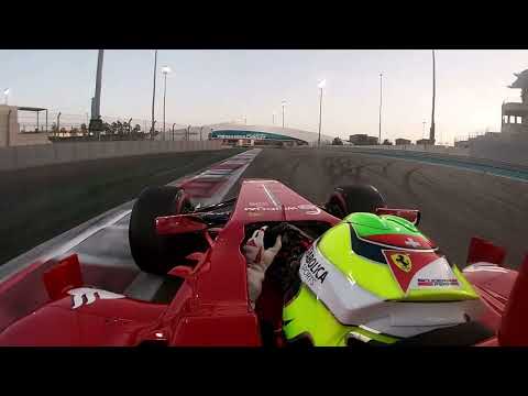 Onboard AbuDhabi Day1 Ferrari F1 Clienti 2023 Ferrari F138 Driver Christoph Ulrich