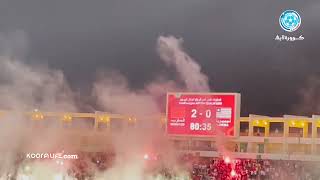 الجماهير المغربية تدعم الفلسطينيين بهتافات داخل الملعب في مباراة ليبيريا