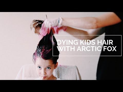 Dying Kids Hair With Arctic Fox