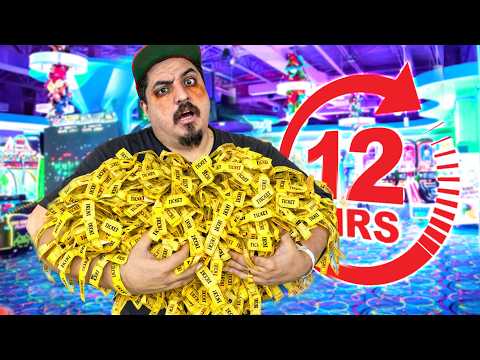 SOBREVIVÍ 12 HORAS EN EL ARCADE 😰🎟️