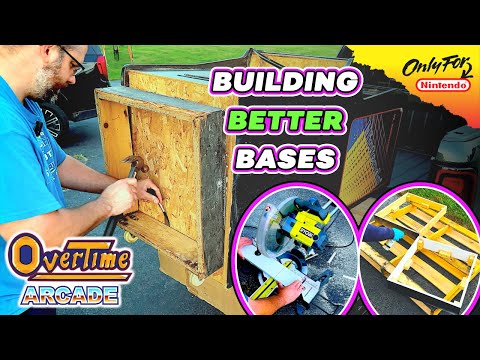 How I Built BULLETPROOF New Bases for Vintage Nintendo Arcade Cabinets 🪚🪵🖌️ Better than Original!