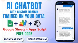 How to Connect Google App Script Web App with Custom Domain | AI Chatbot with Google Sheet Data | C7