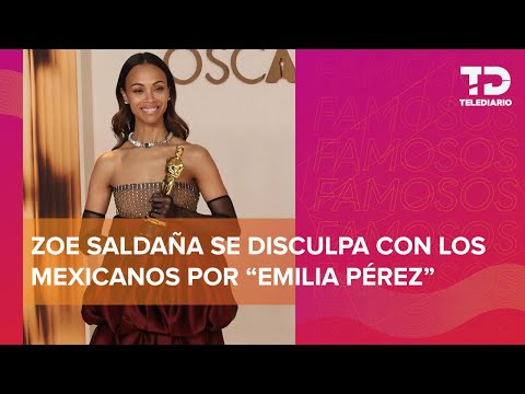 Zoe Saldaña se disculpa con los mexicanos por Emilia Pérez 😱 ¿Qué fue lo que dijo?