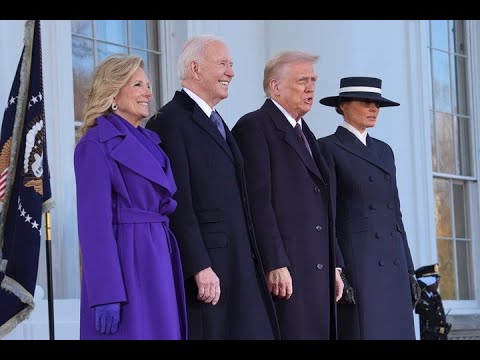 "WELCOME HOME" Joe Biden greets Donald Trump