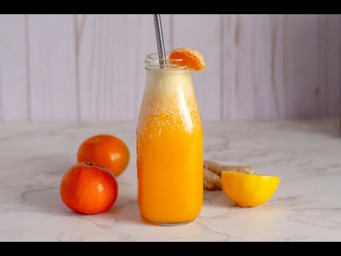 Refreshing Mandarin & Ginger Juice Recipe | Boost Your Immunity!