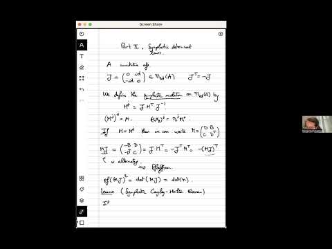Mohamed Moakher (Part 2): (Symplectic) Determinant laws