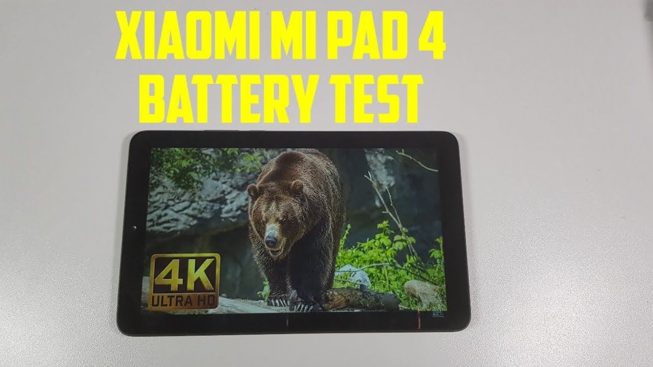 Xiaomi Mi Pad 4 Battery test after updates!Drain,life,SOT,youtube video! 6000MAH beast