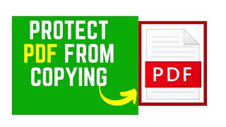 How to Protect PDF File from Copying, Editing or Printing For Free Without Using Adobe Acrobat Pro