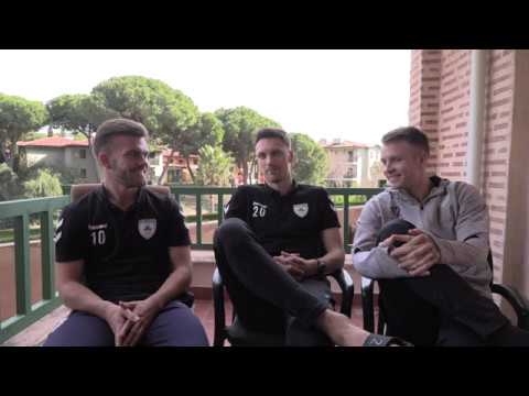 Kudsk, Ohlsen og Hansen om hinanden som roomies, træningslejr Tyrkiet | Kolding IF Fodbold