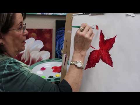 Learn to Paint - How to paint a Poinsettia | Donna Dewberry (2017)