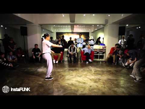 InstaFUNK 2015 Popping & Locking Battle - Tszkwan覺文 vs Dimple - Popping Best 16