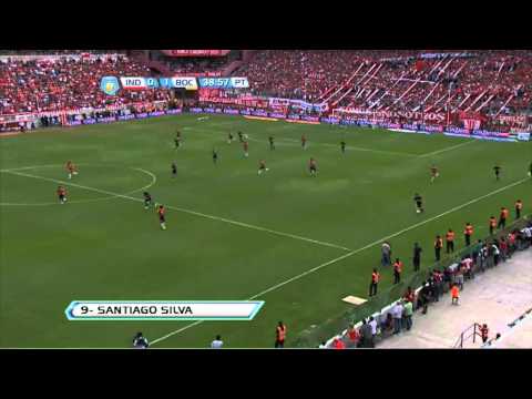 Gol Silva. Independiente 0 Boca 1. Torneo Final 2013. Fecha 7. Fútbol Para Todos.