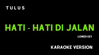 Download lagu TULUS - HATI HATI DI JALAN (KARAOKE VERSION) LOWER KEY mp3