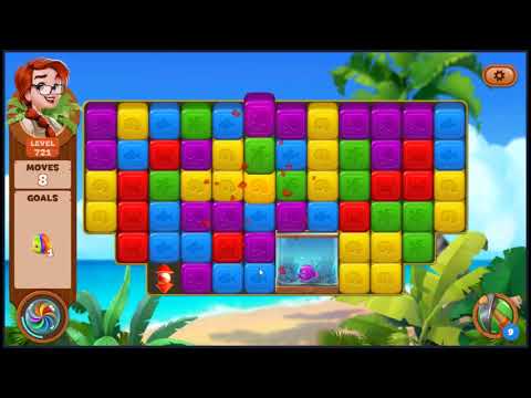 Lost Island Blast Adventure Level 721 - NO BOOSTERS 🏝️ | SKILLGAMING ✔️