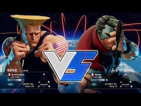 Aerorockman ( Guile ) VS Akainu ( Nash ) HD 1080p 60fps - Street Fighter 5