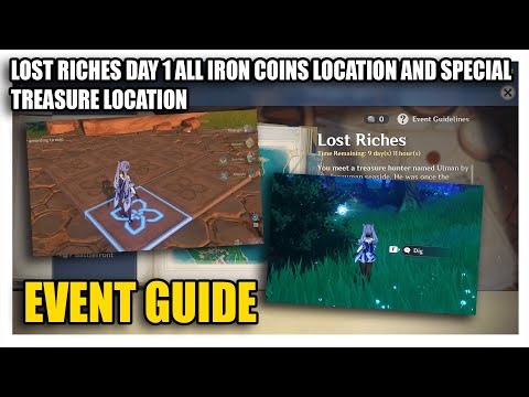 All Iron Coins and Special Treasure Locations | Lost Riches Day 1 (Genshin Impact)