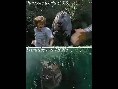 Primitive war (2025) vs Jurassic world (2015) #fypviralシ #dinosaur #comparison