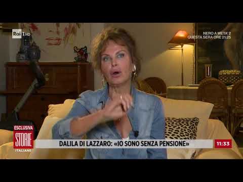 Dalila Di Lazzaro: "Sono senza pensione" - Storie Italiane 01/10/2020