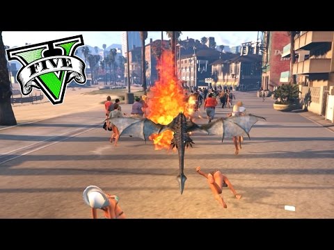 ATAQUE DE PAJAROS MUTANTES EN GTA 5!! - GAMEPLAY GTA V - Tramcaman
