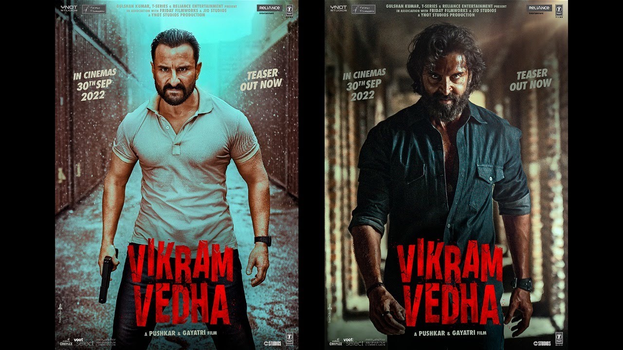 Hrithik Roshan & Saif Ali Khan starrer Vikram Vedha's Teaser Released