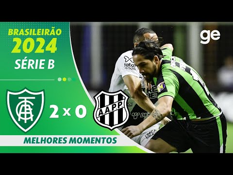 Gols e lances de América-MG x Ponte Preta