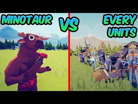 MINOTAUR vs EVERY UNITS! ⚔️😱😱| TABS - Totally Accurate Battle Simulator