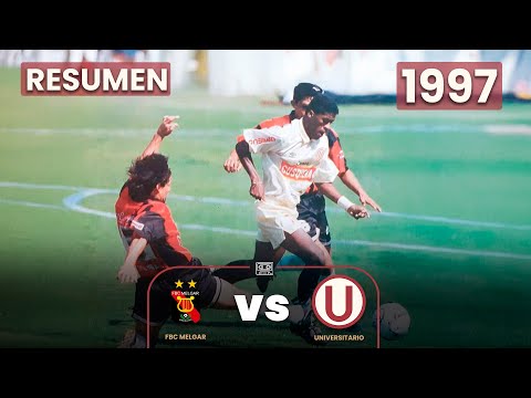 FBC Melgar vs Universitario | Goles de Ochoaizpur y Alvarenga | Resumen | 1997 ⚽🎞
