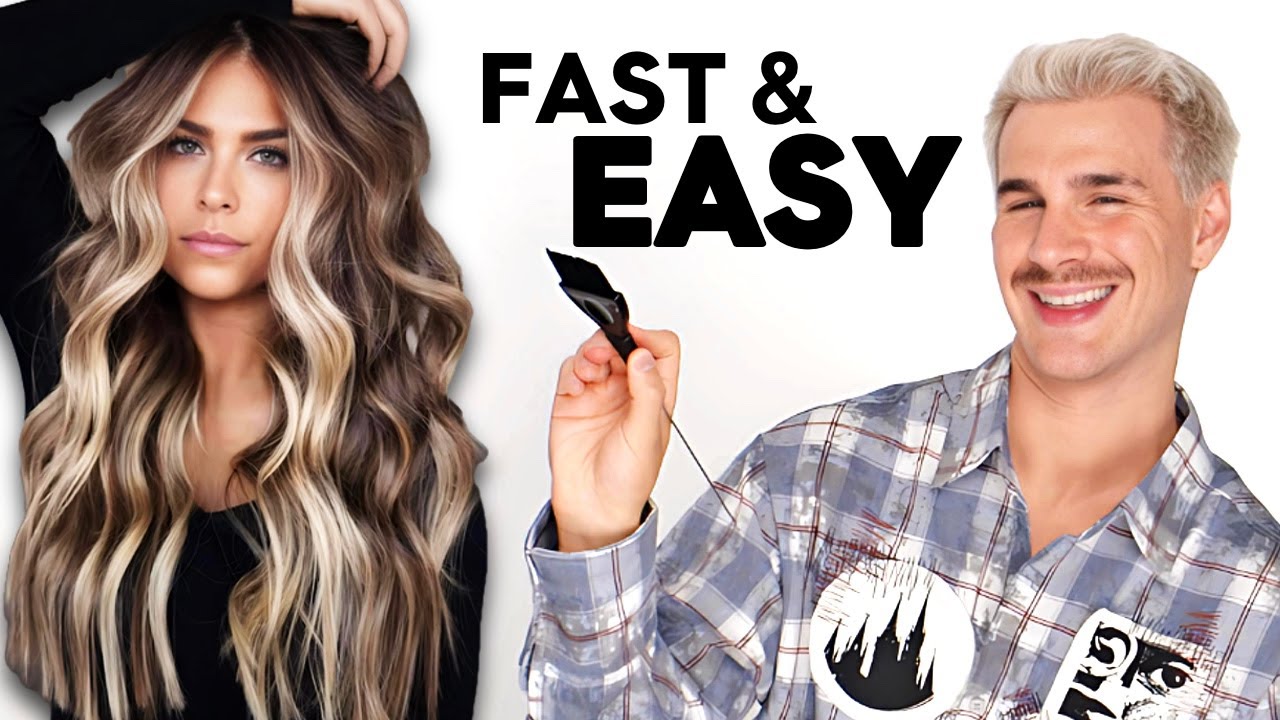 How To Do PERFECT Sun-Kissed Hair At Home | Easy Balayage Tutorial