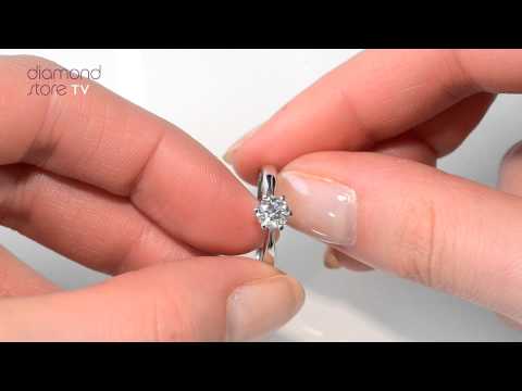 UT25-92IXU3S - Classic Certified 0.70CT Chloe High Platinum Engagement Ring G/VS1