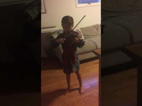 Teo violin practice - Minuet 1