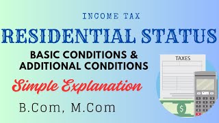 Residential Status of Individual || Calicut university FYUG BCOM| Mcom| Part 2 