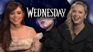 Wednesday’s Jenna Ortega and Gwendoline Christie on filming with Christina Ricci and THAT ending