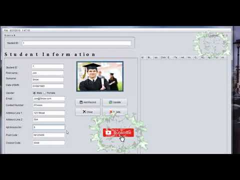 Java Project Student Information System Using Java Netbeans Download Source Code