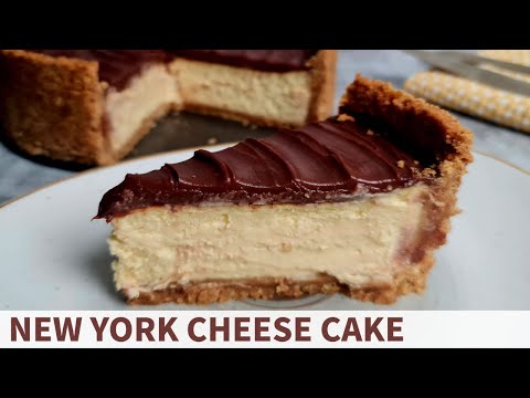 The Best New York Cheesecake Recipe | Cheesecake with Chocolate Ganache | How to make Cheesecake