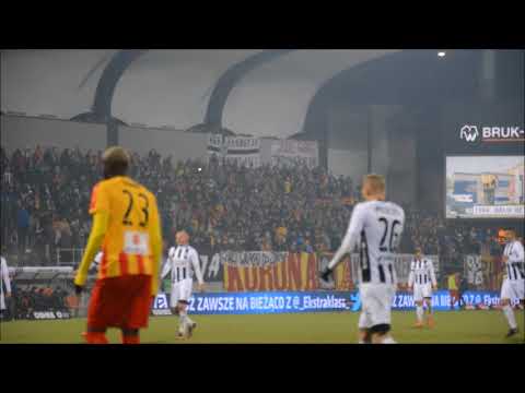 Sandecja Nowy Sącz - Korona Kielce (16.02.2018) doping kibiców
