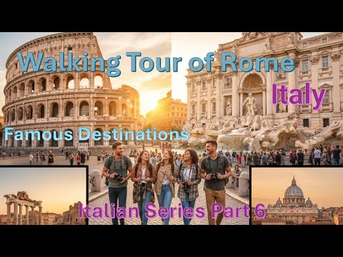 Walking tour of Rome II 4K II Italy II Famous Destinations II Italian Series Part 6 II