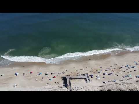 The beach, a few minutes walk away