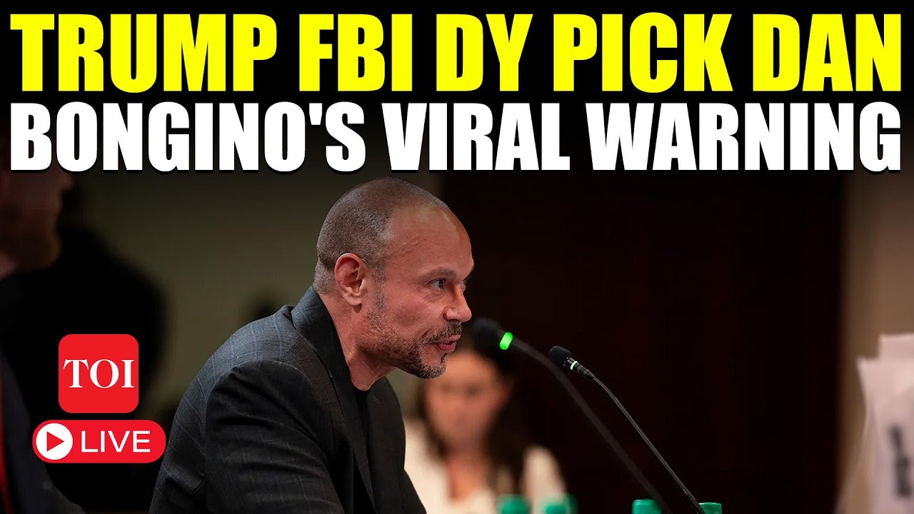 LIVE | 'Not A Chance': Dan Bongino's US Secret Service Warning Viral After Trump Names Him FBI Dy