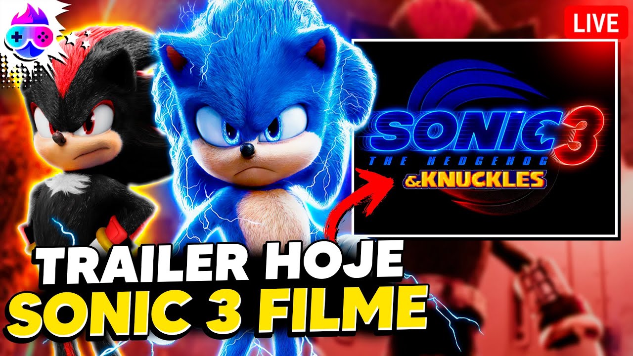 🔴TRAILER DE SONIC 3 O FILME VEM HOJE! COBERTURA GAMESCOM🔴