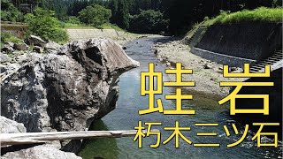 【びわ湖源流の郷・高島市より】朽木三ツ石の蛙岩