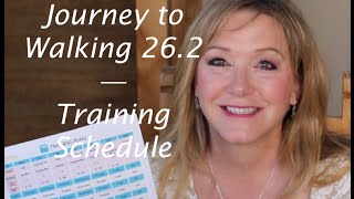 Journey to Walking 26.2--Schedule