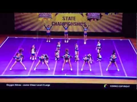 Oxygen All Stars Nitros Junior Level 2 Cheer AASCF STATE