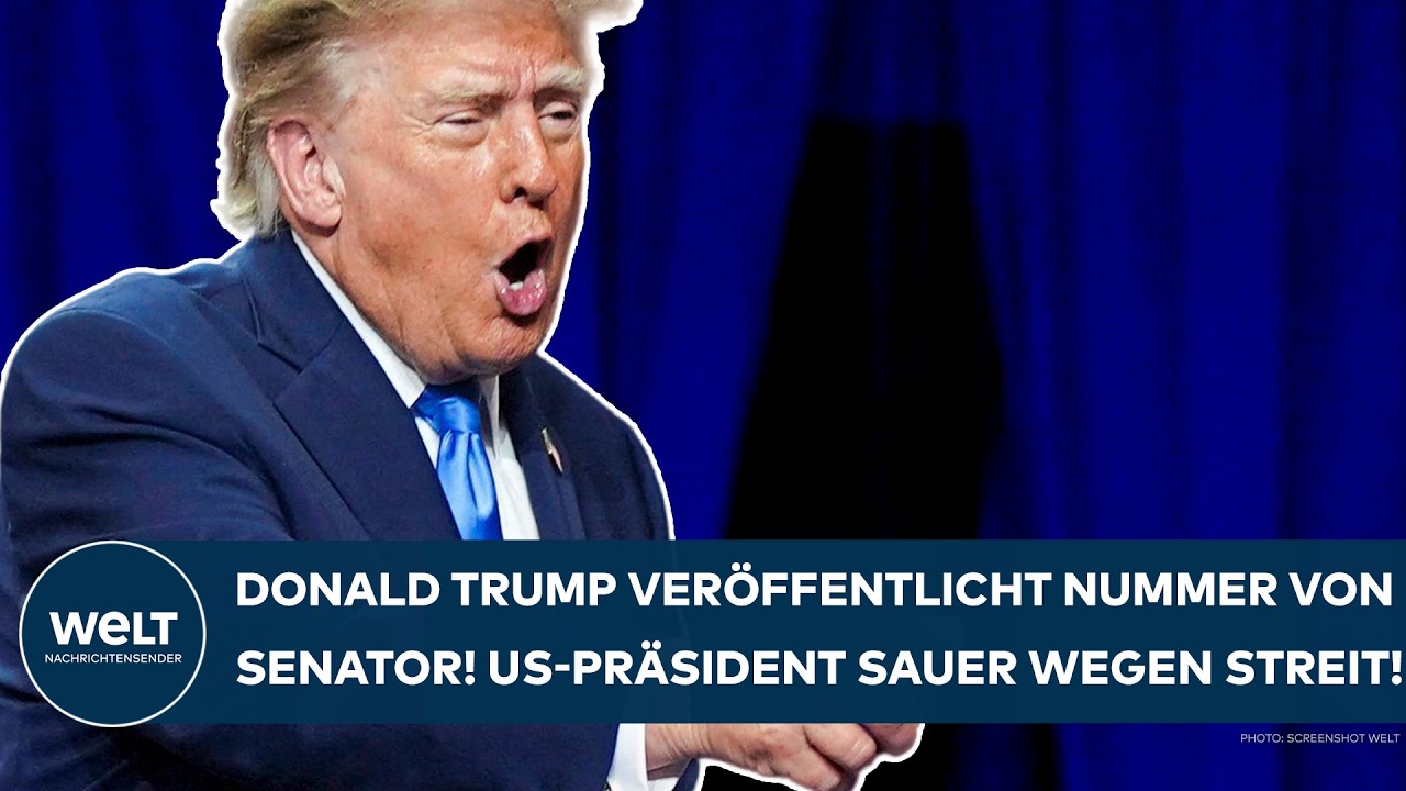 TRUMP SAUER: US-Präsident veröffentlicht Nummer von Senator! Er stachelt Anhänger an anzurufen!