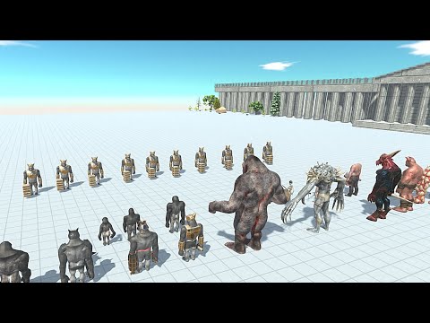 10X GHOR HAMMER VS 2 FACTION - Animal Revolt Battle Simulator