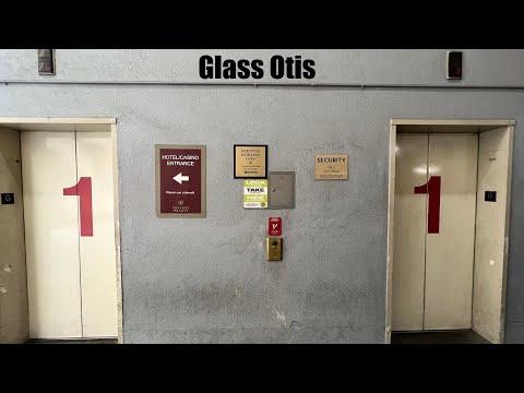 Glass Otis Traction Elevators at Caesars Palace Parking in Las Vegas, NV