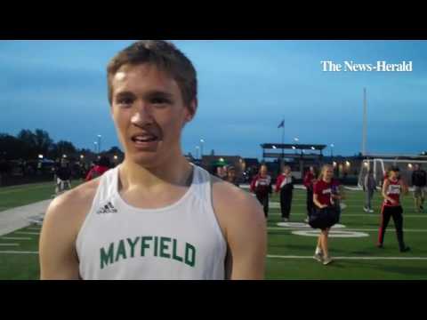 #NHtrack @mayfieldsports' Jonathan Haling discusses 400 win at D1 Mayfield District