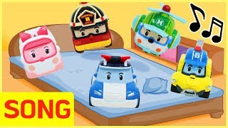 Download lagu Five little Monkeys Jumping on the bed, Poli nursery rhymes songs for children | LimeAndToys mp3