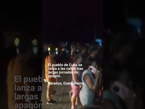 ❌#ULTIMAHORA El pueblo de #cuba en las calles. Baracoa, Guantánamo.
