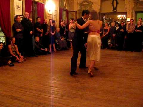  Dante Sanchez  and  Angelica Avalos  are  dancing  to  the  tango  "  No Te Quiero Mas  "