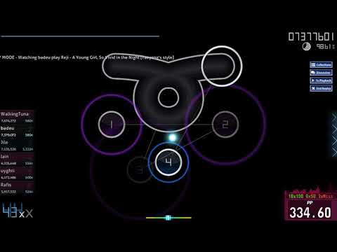 osu! | badeu | Reji - A Young Girl, So Vivid in the Night [Taeyang's style] 96.79% 9❌ #1❤️ 9.38⭐